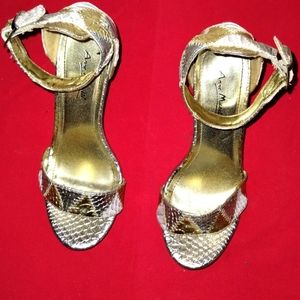Anne Michelle  Metalic Sandals